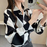 Wjczt Chiffon Blouse for Women Shirt with A Sense of Design Spring Summer Women Fashion Boho Top Women Korean Fashion Shirts