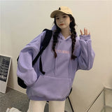 Wjczt College Style New White Baggy Pullover Fashion Letter Printing Harajuku Sweatshirt Casual Lazy Raglan Sleeves Drawstring Hoodie