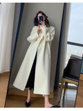 Wjczt Woolen Coat Women's Autumn and Winter High-grade Fashion Temperament Long Thick Woolen Coat Women Womens Winter Clothing 2022