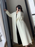 Wjczt Woolen Coat Women's Autumn and Winter High-grade Fashion Temperament Long Thick Woolen Coat Women Womens Winter Clothing 2022