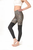 Wjczt Sexy Leopard Leggings Women Slim Sports Leggings High Waist Mesh Patchwork Pant Push Up Workout Jeggings Fitness Women Leggings