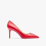 Wjczt Women's Red Shiny Bottom High Heels Brand High Heels  12 cm Sexy Matte Party Pointed Wedding Shoes Shallow Mouth Single Shoes