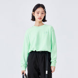 Wjczt Sweatshirt Women Short Style Niche Drop Shoulders 2022 Early Spring New Sweet Little Girl'S Top Loose Personality