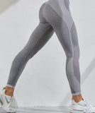 Wjczt Seamless Leggings Fitness High Waist Leggings for Women Side Stripes Slim Leggins Mujer Female Workout Gym Clothing