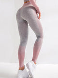 Wjczt Women Sexy Push Up High Waist Leggings Gym Activewear Seamless Legging Knitting Workout Femme Jegging