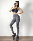 Wjczt Sexy Leopard Leggings Women Slim Sports Leggings High Waist Mesh Patchwork Pant Push Up Workout Jeggings Fitness Women Leggings