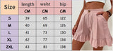 Wjczt 2022 Summer New Women's High Waist Ruffled Shorts Casual Wide-leg Loose Pants Skirt Women's Sports Pants Women Clothing Casual