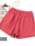 Wjczt Summer Cotton Linen Shorts Women's High Waist Linen Loose and Thin Hot Pants Large Casual Thin Wide Leg Pants Women Clothing