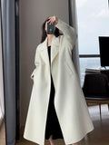 Wjczt Woolen Coat Women's Autumn and Winter High-grade Fashion Temperament Long Thick Woolen Coat Women Womens Winter Clothing 2022