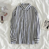 Wjczt Striped Tunic for Women Cotton Shirt Elegant Spring Summer Women Fashion Zebra Pattern Clothing for Women