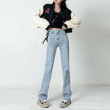 Wjczt Jeans Women Baggy High Waist Pants 2022 New Fashion Straight Leg Pants Y2k Denim Trousers Vintage Loose Washed Mom Jeans