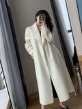 Wjczt Woolen Coat Women's Autumn and Winter High-grade Fashion Temperament Long Thick Woolen Coat Women Womens Winter Clothing 2022