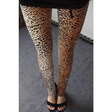 Wjczt Spring And Summer New Women's Plus Size Leopard Print Cropped Pants Breathable Hip Lift Leggings Women