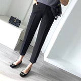 Wjczt Korean Version High Sense Temperament Professional Suit Elegant Woman 2022 Spring New Style Suit Wide Leg Pants Two-piece Set