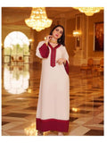 Wjczt Ramadan Eid Muslim Plus SIze Women's Robe Abaya For Dubai 2022 Prayer Clothes Summer And Wither Embroidery and Diamonds Style