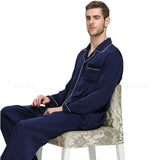 Wjczt Mens Silk Satin Pajamas  Pyjamas  Set  Sleepwear Set  Loungewear  U.S. S,M,L,XL,XXL,XXXL,4XL__Fits All  Seasons