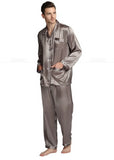 Wjczt Mens Silk Satin Pajamas  Pyjamas  Set  Sleepwear Set  Loungewear  U.S. S,M,L,XL,XXL,XXXL,4XL__Fits All  Seasons