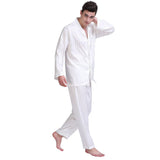 Wjczt Mens Silk Satin Pajamas Set  Pajama Pyjamas Set  PJS  Sleepwear Set Loungewear  U.S.S,M,L,XL,2XL,3XLL,4XL Plus Striped