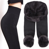 Wjczt S-XL 8 Colors Winter Leggings Women&#39;s Warm Leggings High Waist Thick Velvet Legging Solid All-match Leggings Women