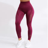 Wjczt New Push Up Seamless High Waist Leggings Women Workout Mesh Breathable Fitness Clothing Training Pants Female Dropship