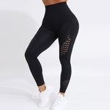 Wjczt New Push Up Seamless High Waist Leggings Women Workout Mesh Breathable Fitness Clothing Training Pants Female Dropship