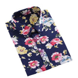 Wjczt Women Cotton Shirt Fashion Vintage Blouses 5XL Plus Size Lemon Print Blusas QY0442 Floral Women Long Sleeve Female Top