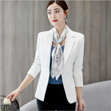 Wjczt Black Women Blazer Formal Blazers Lady Office Work Suit Pockets Jackets Coat Slim Black Women Blazer Femme Jackets Femme