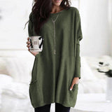 Wjczt Women Tops and Bloues Autumn Winter New Style Fashion Casual Tops Long Shirt Casual Long Sleeve Pullover Robe Chiffon Blouse