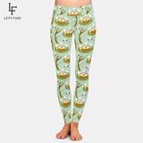 Wjczt 2022 Fashion 3D Rabbit Happy Easter Bunny Holding Colored Egg Print Women Leggings High Waist  Workout Legging