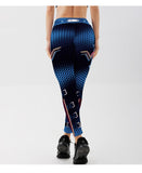 Wjczt Fashion Tibetan Blue Captain Fight Push Up Workout Leggings Slim High Waist Jeggings Women Sexy Sportswear Leggings Workout