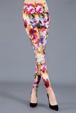 Wjczt Women Floral Printed Exercise Colorful Peony flower Female Elastic Leggins High Waist Pants Push Up Trousers Fitness Leggings