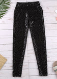 Wjczt Women High Waist Black Leggings Leopard Textured Stretchy Faux Leather Pants Female Sexy Skinny Autumn Leggings S-XL