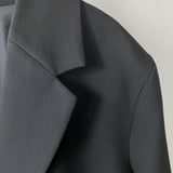 Wjczt Black Oversized Blazer Women 2022 Plus Size Tailleur Femme Vintage Single Button Casual Jacket Outwear