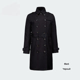 Wjczt Women Autumn lapel windbreaker fashion double breasted women&#39;s trench coat quality women clothing GWF20023D