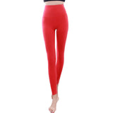 Wjczt Cotton Thermal Leggings Female High Waist Thin Flexiable Fashion Solid Tight Body Pants Plus Size Clothing Women теплые колготки