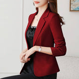 Wjczt Suit female spring and autumn 2022 new style Korean fashion self-cultivation casual ladies Regular  Single Breasted