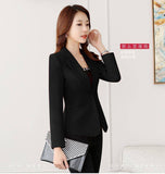 Wjczt Suit female spring and autumn 2022 new style Korean fashion self-cultivation casual ladies Regular  Single Breasted