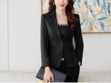 Wjczt Suit female spring and autumn 2022 new style Korean fashion self-cultivation casual ladies Regular  Single Breasted