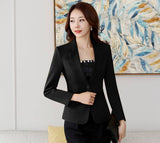 Wjczt Suit female spring and autumn 2022 new style Korean fashion self-cultivation casual ladies Regular  Single Breasted