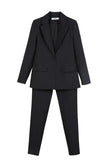 Wjczt Work Pant Suits OL 2 Piece Set For Women Business Interview Suit Set Uniform Slim Blazer And Pencil Pant Office Lady Suit