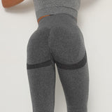 Wjczt Women Sports Seamless Pants Gym Female Clothes Stretchy High Waist Exercise Fitness Leggings Bubble Butt Activewear Pants