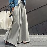 Wjczt Women&#39;s Wide Leg pants Solid Fashion Loose Cotton Trousers Women Casual Work Long Pants Pantalon Palazzo Female Turnip