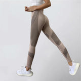 Wjczt Fashion Women Leggings High Waist Peach Hips Gym Leggings Quick-drying Sports Stretch Fitness Pants