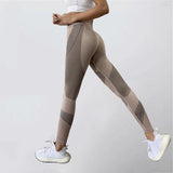 Wjczt Fashion Women Leggings High Waist Peach Hips Gym Leggings Quick-drying Sports Stretch Fitness Pants