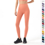 Wjczt New Yoga Pants Women Leggings Yoga Pants Girl Fitness Soft Tights High Waist Mention Hip No T Line Women&#39;s Sports Pants