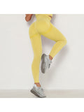 Wjczt Women Sports Seamless Pants Gym Female Clothes Stretchy High Waist Exercise Fitness Leggings Bubble Butt Activewear Pants