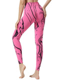 Wjczt Seamless Tie Dye Leggings Women Fitness High Waist Elastic Pants Tight Gym Workout Sports Slim Women Leggings